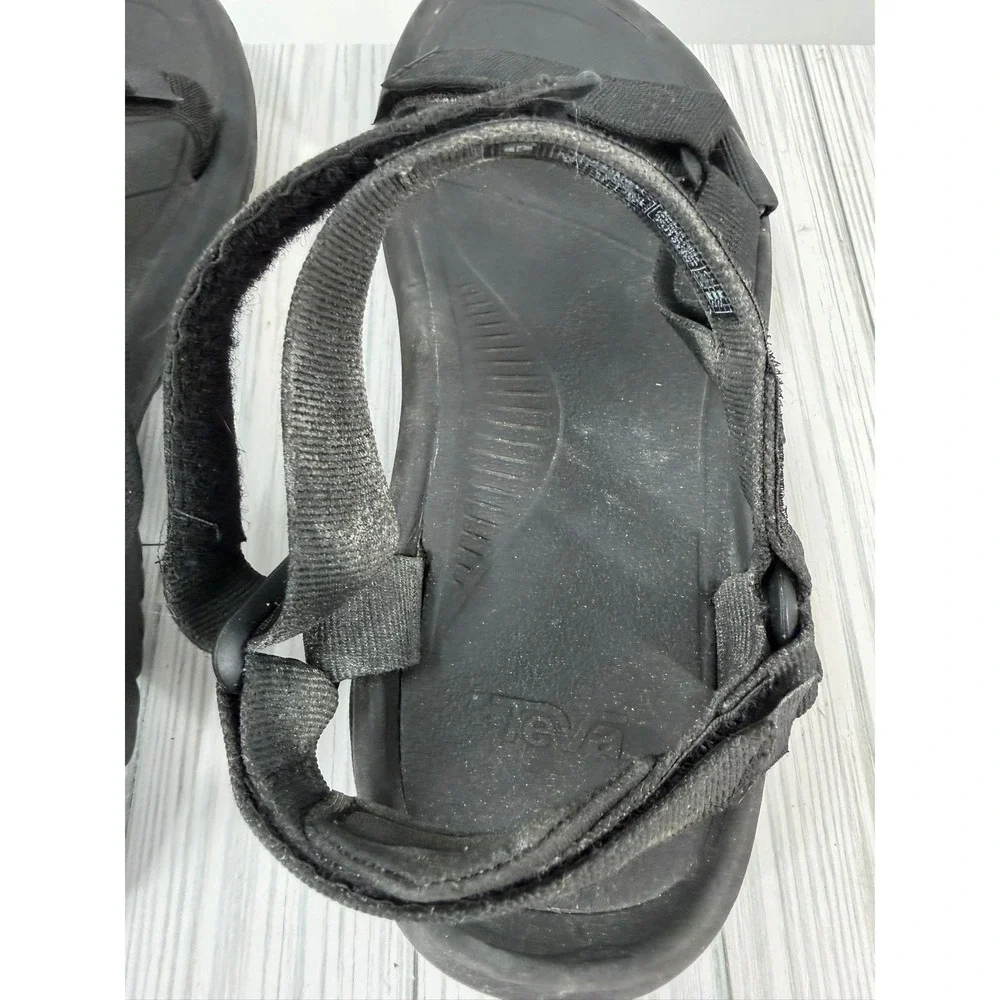 Teva Hurricane XLT2 Mens 9 Black Outdoor Hiking Sport Sandals 1019235 Women's 11